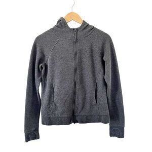 Lole Dark Grey Full Zip Thumbholes Hoodie‎ Sweater